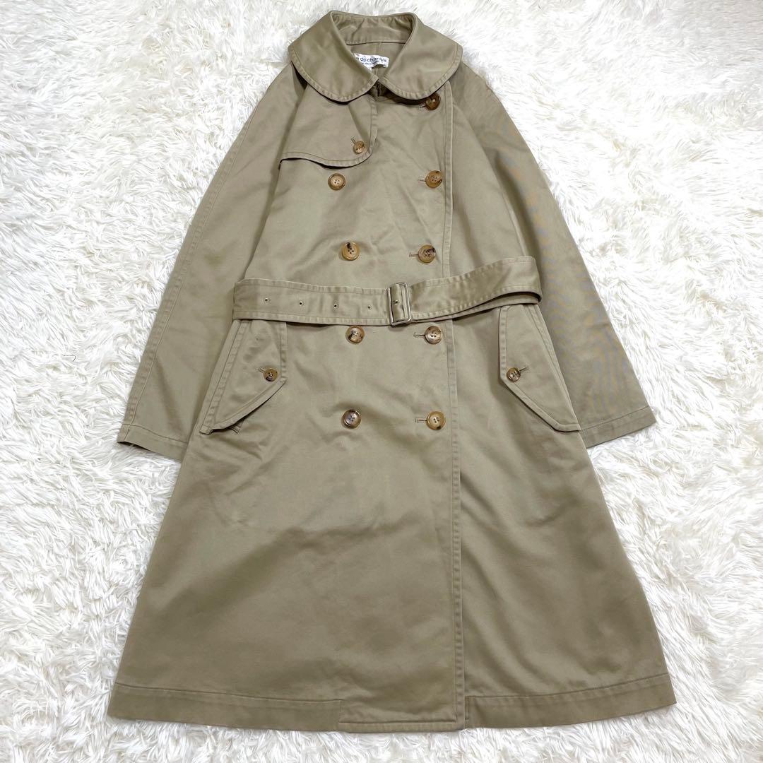 希少✨ COMME des GARCONS トレンチコートベージュ 丸襟