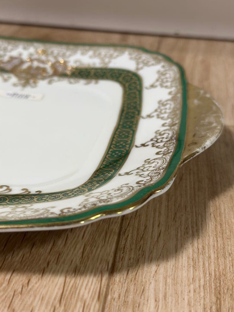 ヴィンテージ オールドメイトーチャイナ　金装飾皿　ギルティングプレート