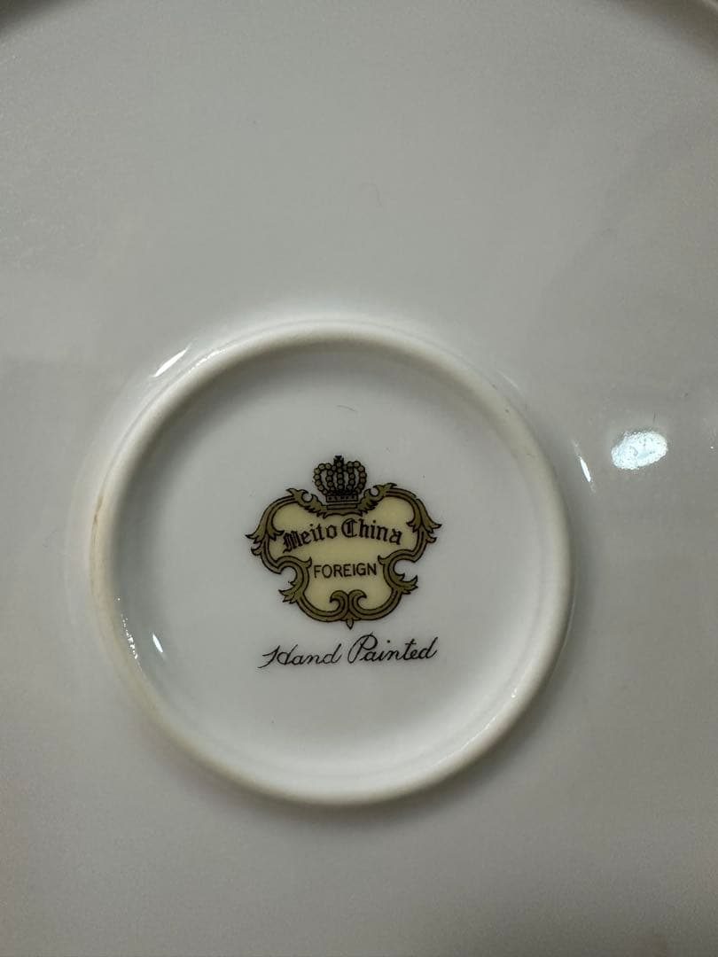 ヴィンテージ オールドメイトーチャイナ　金装飾皿　ギルティングプレート