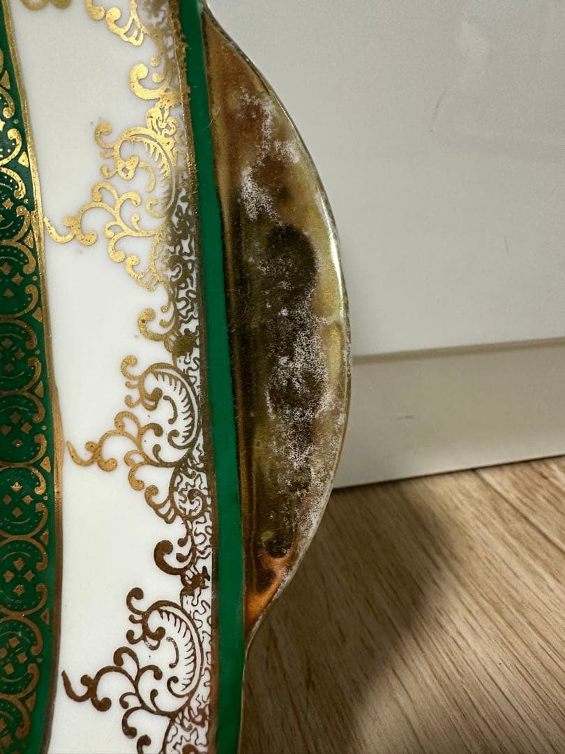 ヴィンテージ オールドメイトーチャイナ　金装飾皿　ギルティングプレート