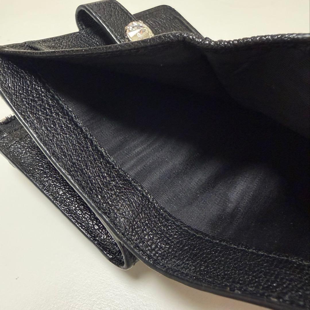 miumiu レア　二つ折り財布　ビジユーつき