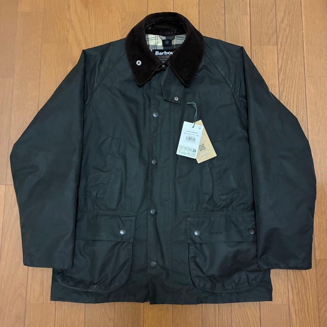 バブアー　ビデイル　ワックス　ジャケット　レギュラーフィット　セージ　38