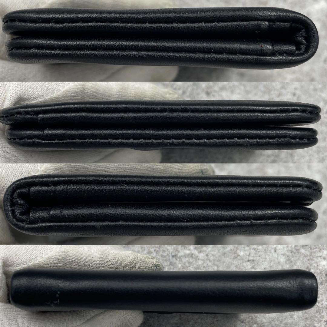 【美品】ヴィヴィアンウエストウッド 折り財布 黒 ブラック レザー