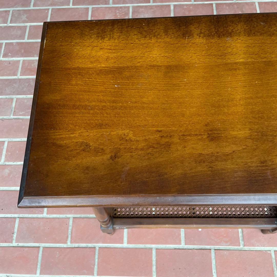 ✖*️様 カリモク テーブル サイドテーブル カフェ 花台 木製 コロニアル ラ