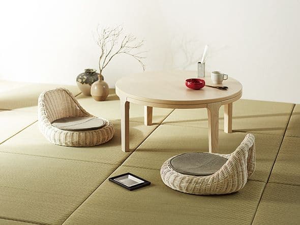 ラタン 座椅子 籐 クラフト 和室 座いす アジアン リゾート 2個セット ペア