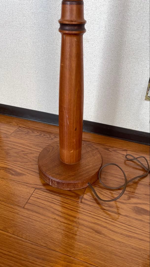 【最終値下げ】 ヴィンテージ フロアランプ チーク材/フロアライト 照明