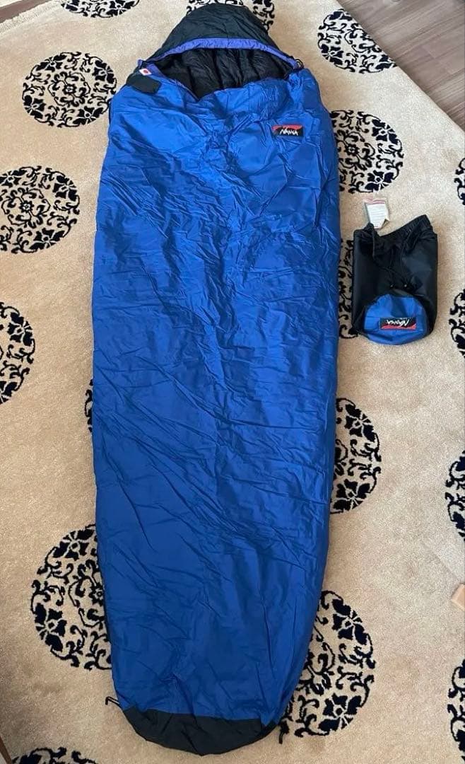 NANGA 寝袋 青　シュラフ　サイズM