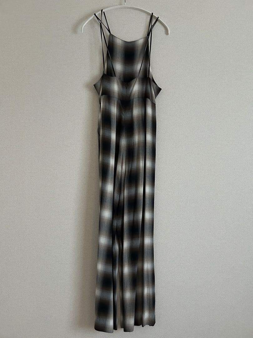 PHEENY ❤︎ レーヨン オンブレ チェック オールインワン フィーニー