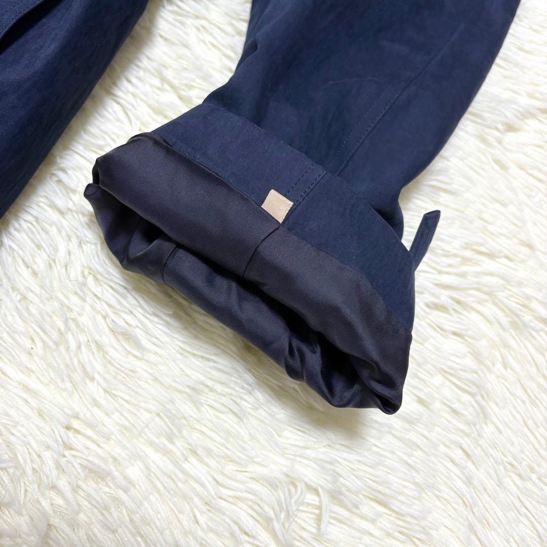 イヴサンローラン トレンチコート ライナー ベルト ステンカラー ネイビー L