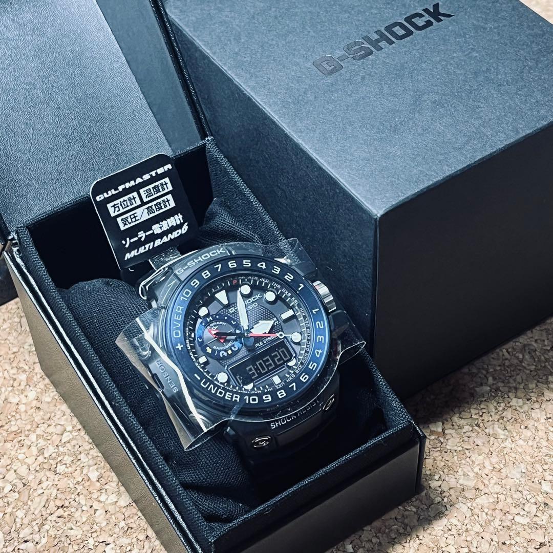 未使用カシオG-SHOCKガルフマンGWNー1000Bー1BJFソーラークォーツ