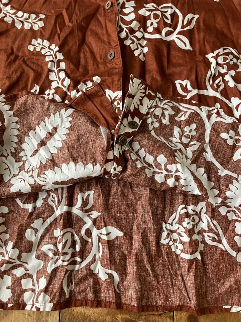 pataloha patagonia アロハシャツ 茶 WOMEN 8 00s