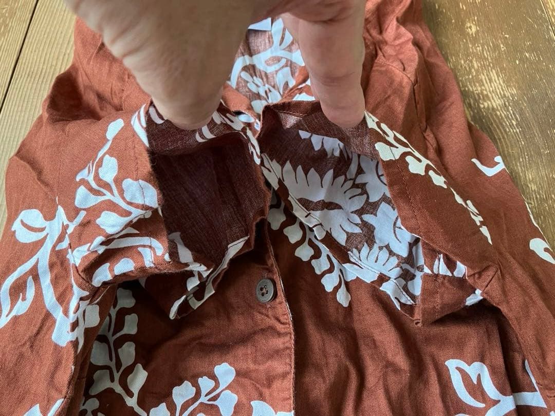 pataloha patagonia アロハシャツ 茶 WOMEN 8 00s