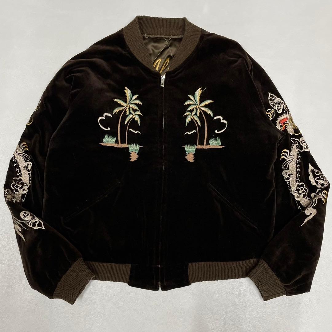 美品 テーラー東洋 別珍 リバーシブル スカジャン M18279