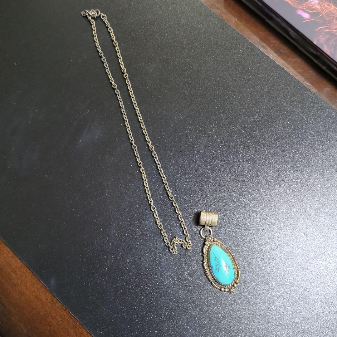 ステアリング ターコイズ ペンダントトップ ナンバーエイト