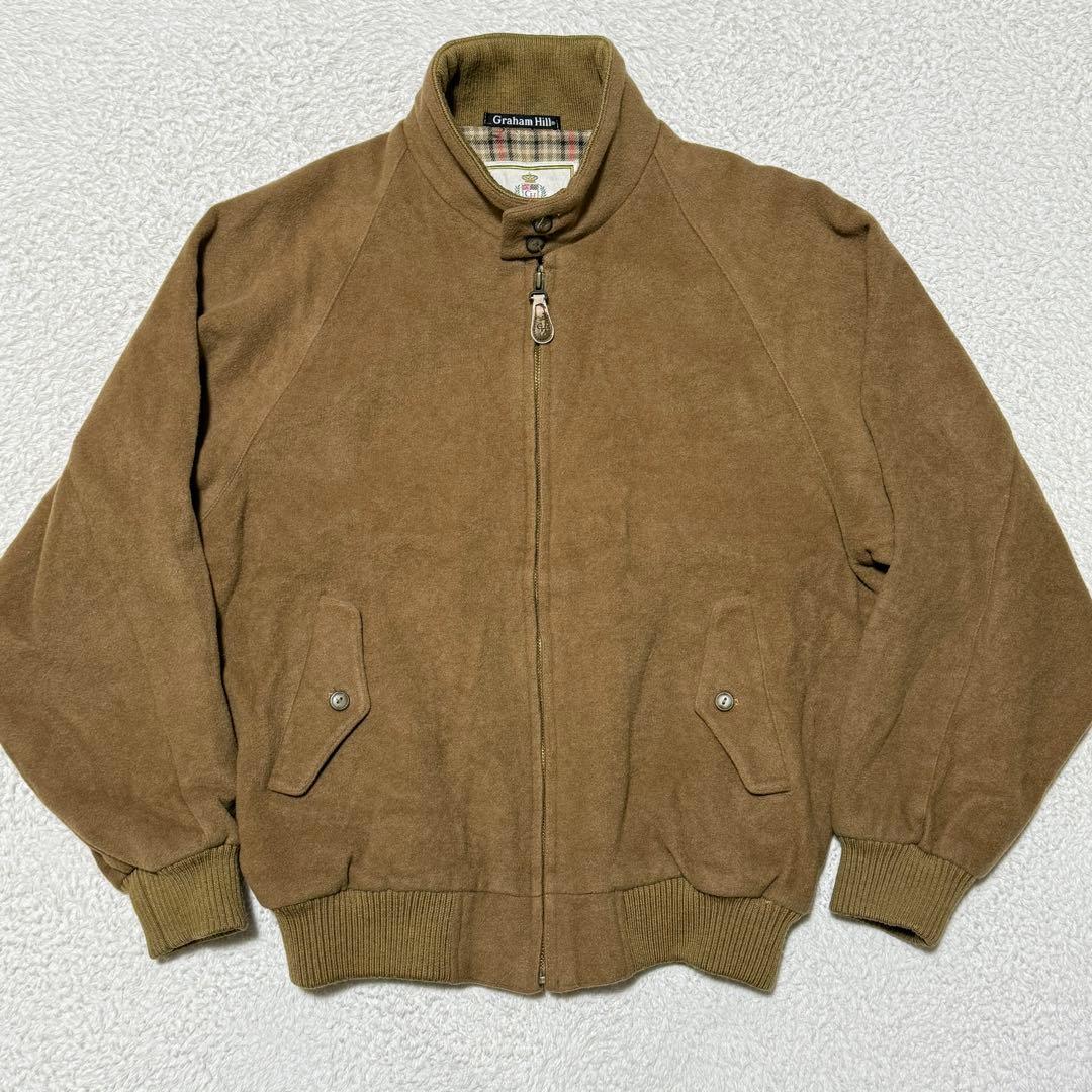 グラハムヒル スウィングトップ L ウール ハリントンジャケット カシミヤ