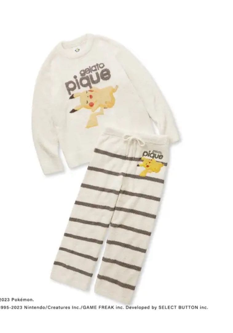 新品未使用gelato pique ポケモン ルームウェア　ピカチュウ