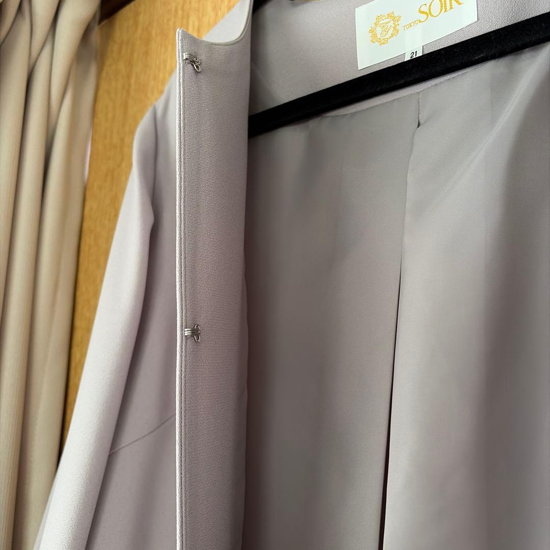 新品　東京ソワール　ロングジャケット　コート　21号　卒業式　入学式