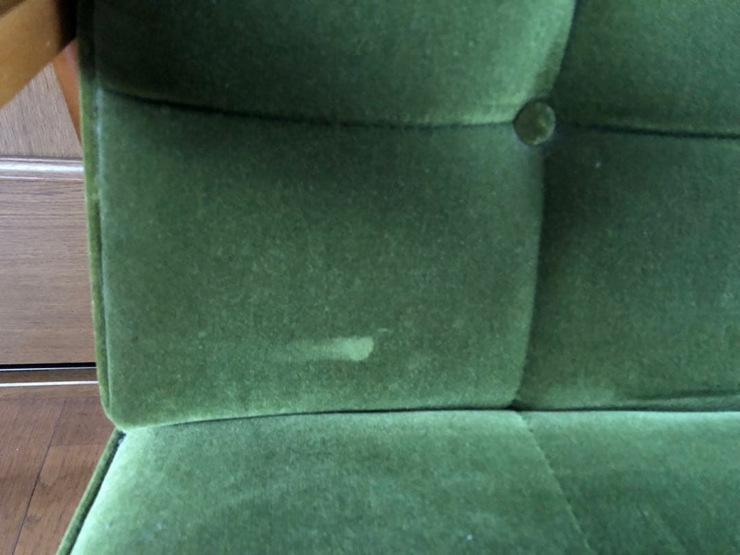 カリモク60 二人がけソファ グリーン