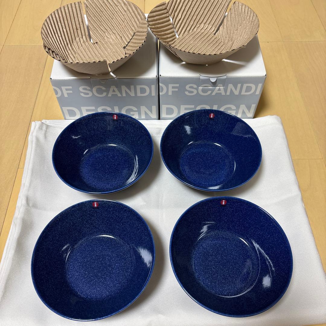 新品　イッタラ　ティーマ　ドッテドブルー　ボウル　15cm 廃盤色