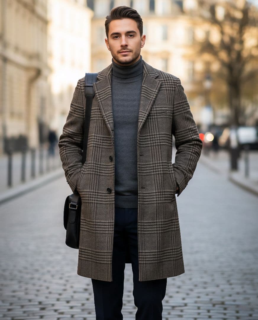 未使用 日本製 ルドーム期 エディフィス カシミヤ混 チェスターコート 44