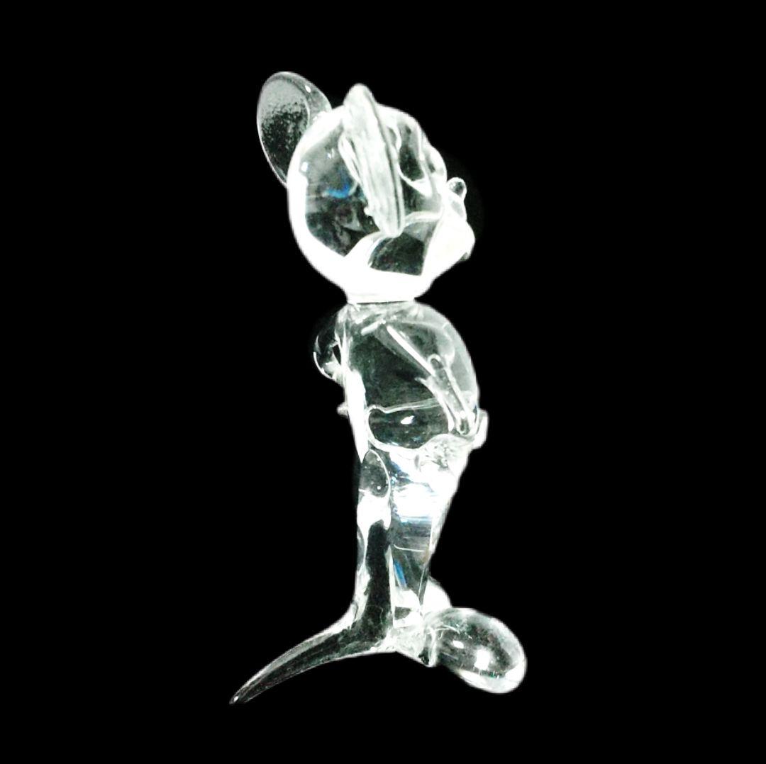 ミッキーマウス【Disney】ガラス製 置物 クリスタル インテリア