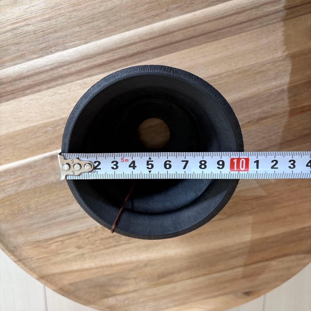 カタチ製作所　レザーブラック　陶器鉢