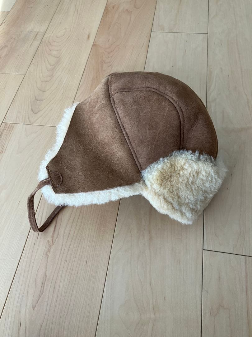 ムートンフライトキャップブラウン