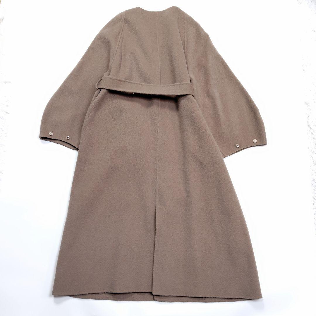 近年モデル SNIDEL リバーレディコート 0 モカ ベルト付き リバーコート