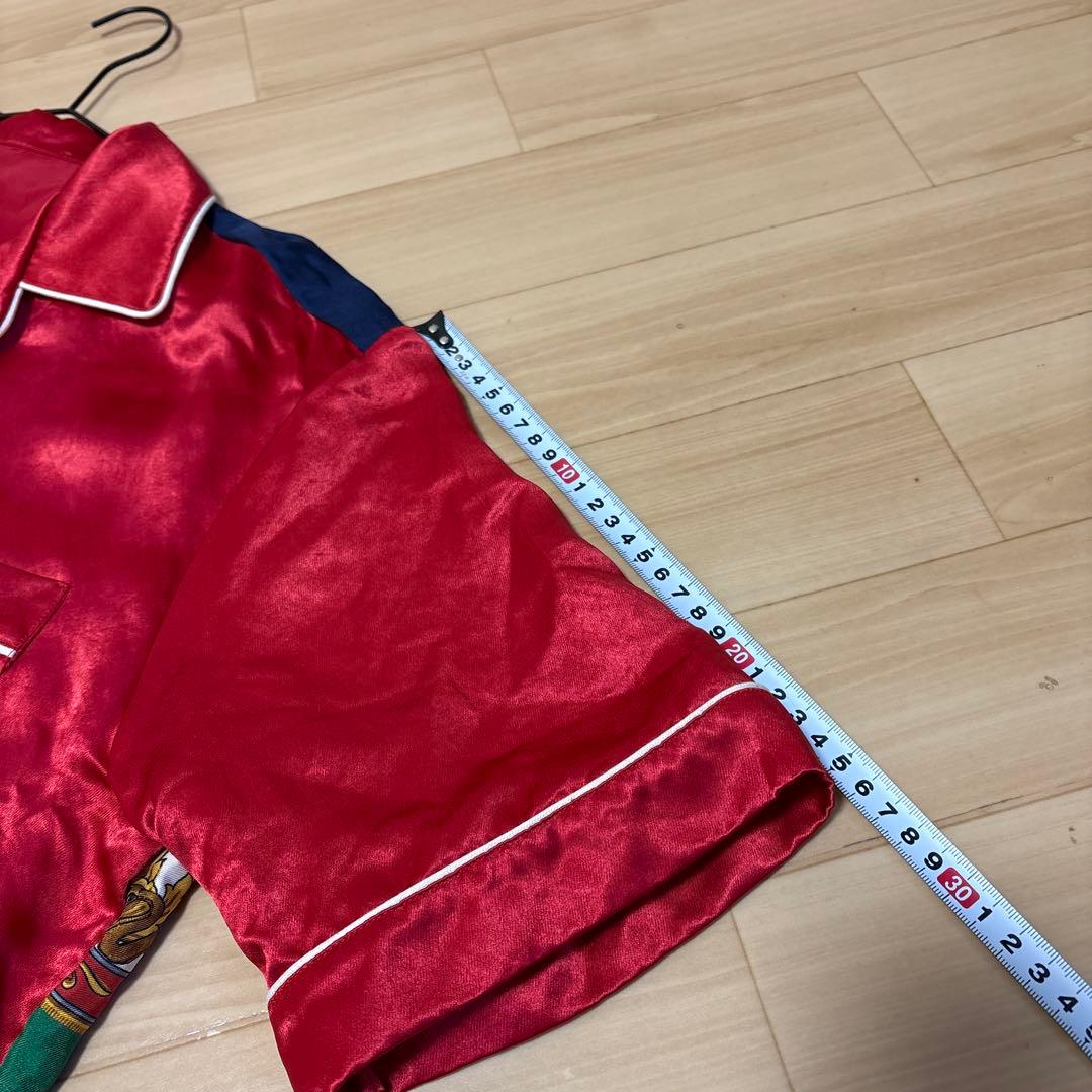 GUCCI マルチカラー　シルク半袖シャツ