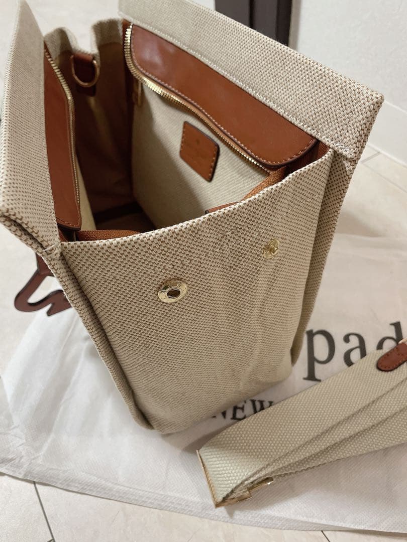 kate spade ベージュ トートバッグ