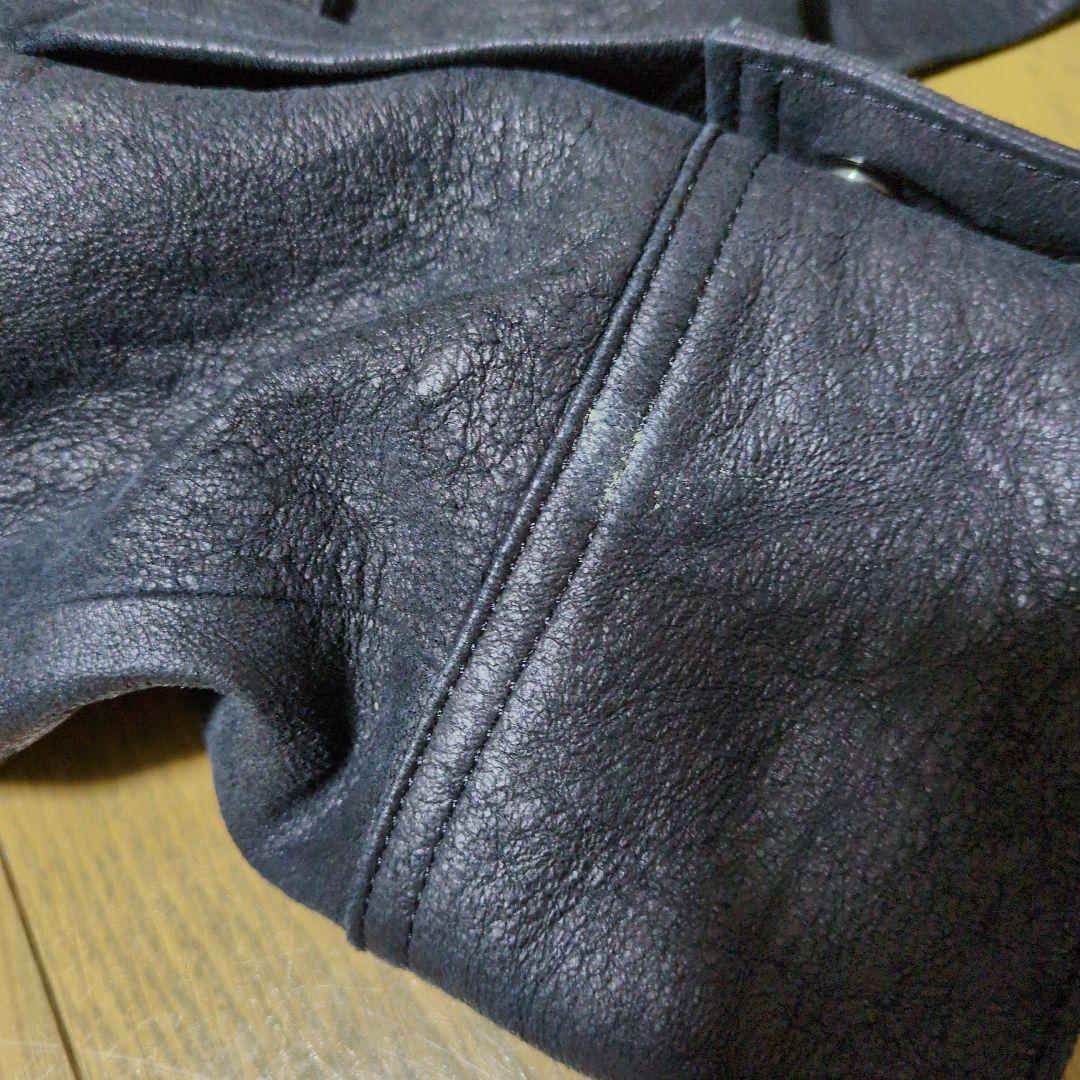 【aokichi】theory 黒レザージャケット