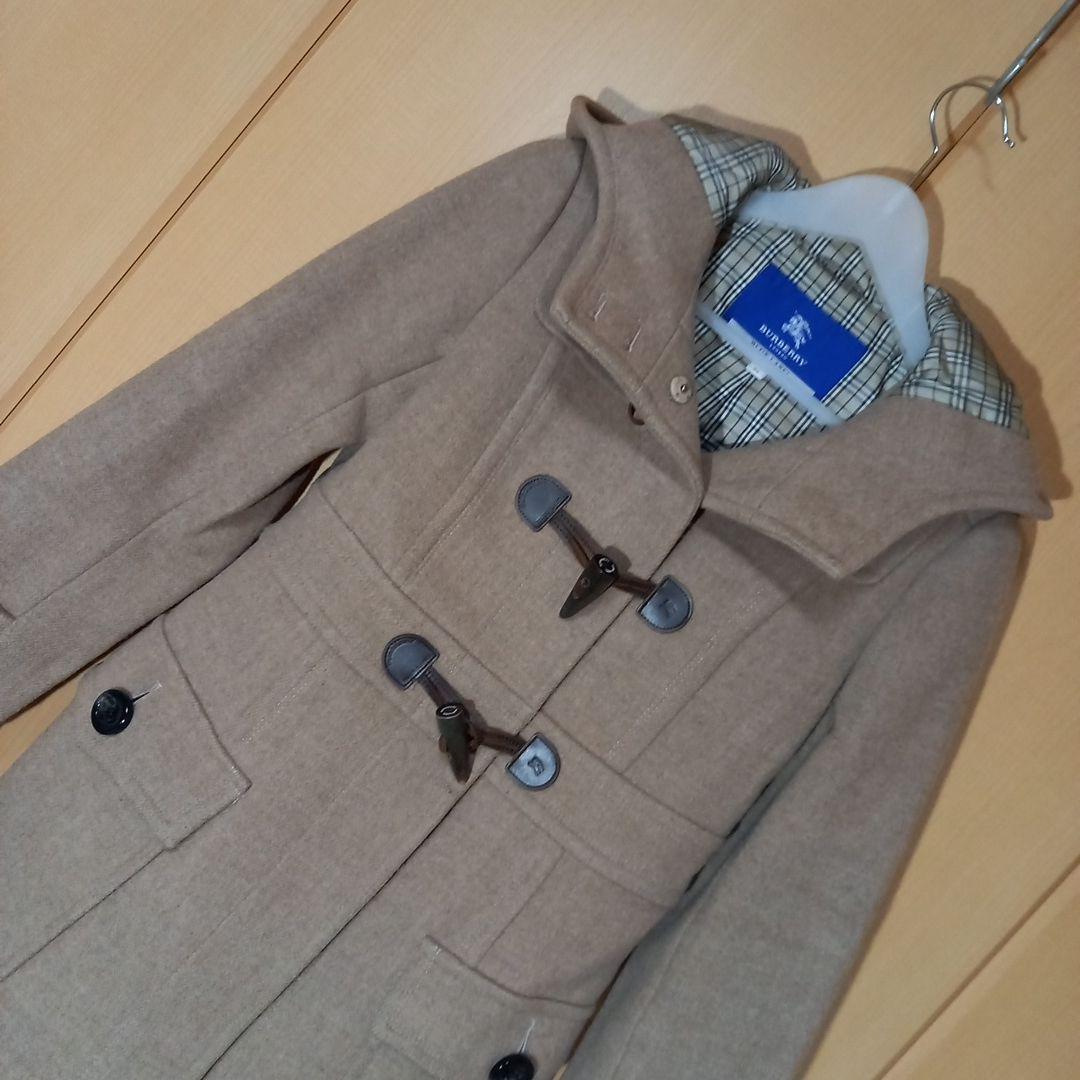 バーバリー　ブルーレーベル　裏地ノバチェック　ダッフルコート　サイズ38(M)