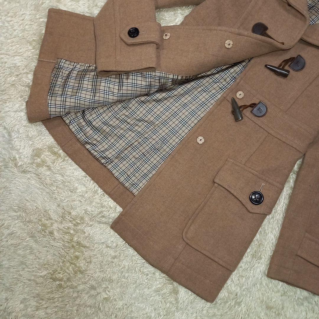 バーバリー　ブルーレーベル　裏地ノバチェック　ダッフルコート　サイズ38(M)
