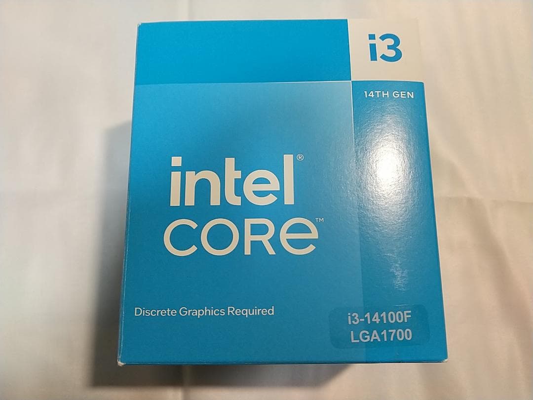 【動作確認済】Intel Core i3-14100F CPU LGA1700