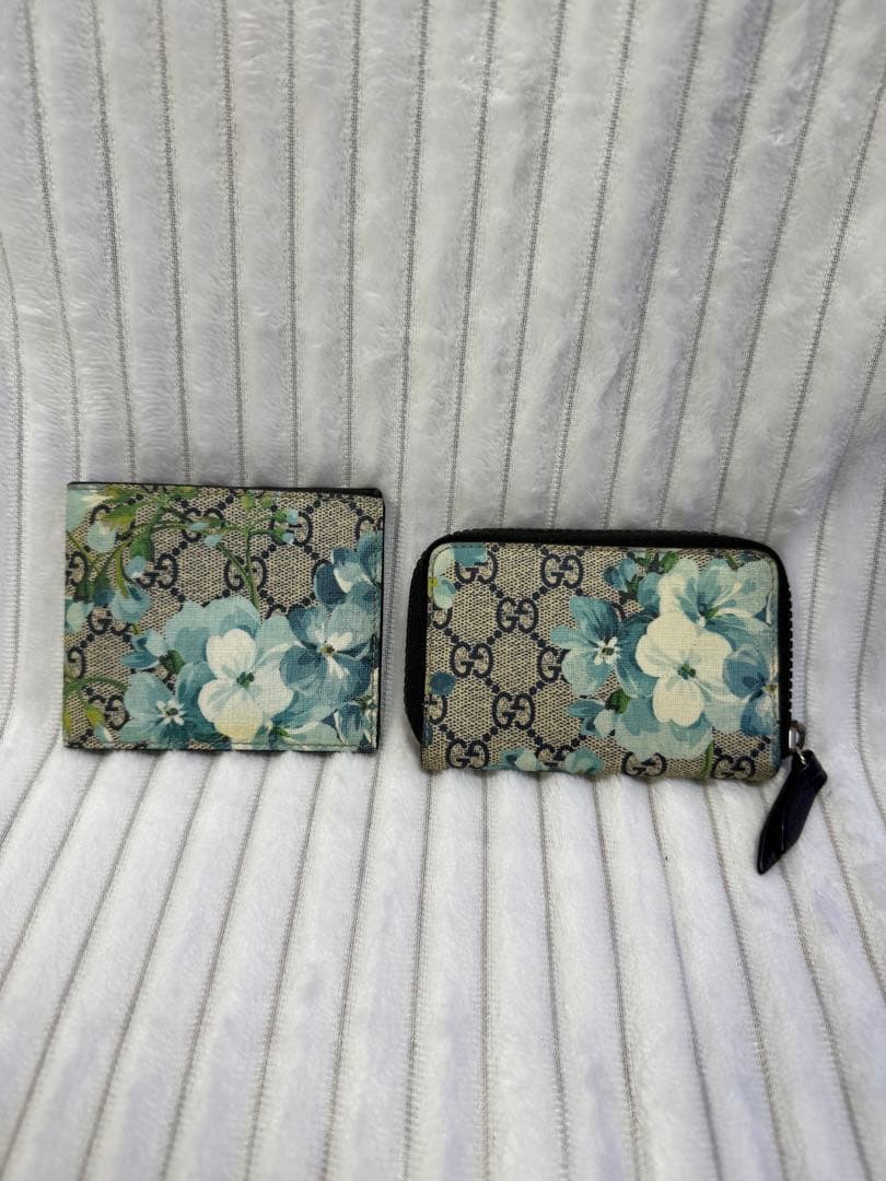 GUCCI グッチ ブルームスプリント/フラワー 二つ折財布と小銭入れのセット