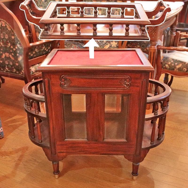 キャビネットワゴン アンティーク風 レトロ 収納インテリア 116-210