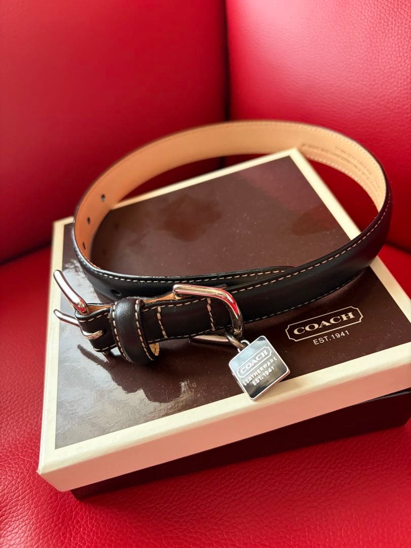 未使用COACHチャーム付犬用首輪&リード