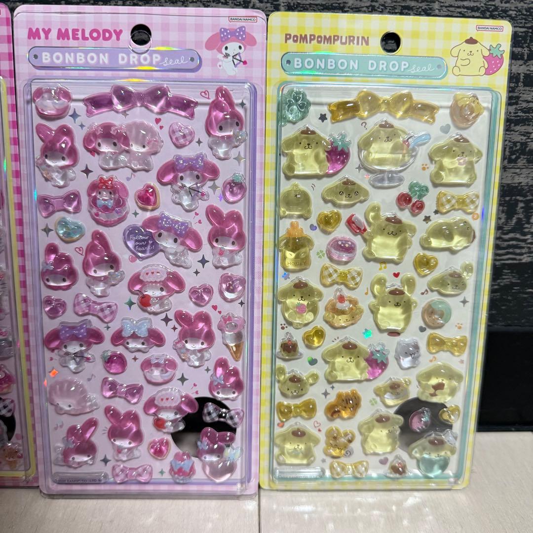 最終価格　サンリオ　第二弾 ボンボンドロップシール 8種 コンプリートセット