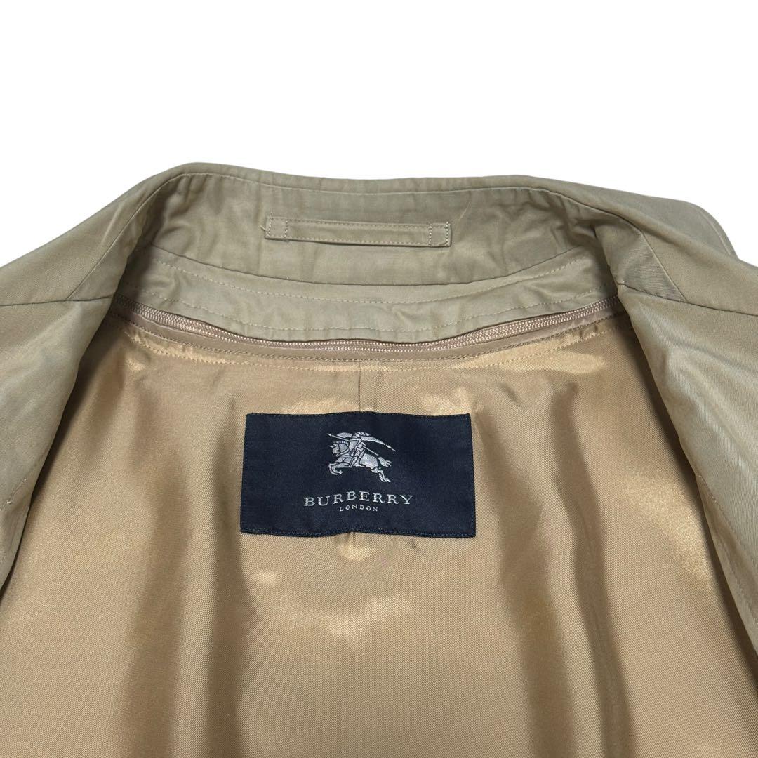 バーバリーロンドン　ステンカラーコート　カシミヤ　メガチェック　ライナー　玉蟲L