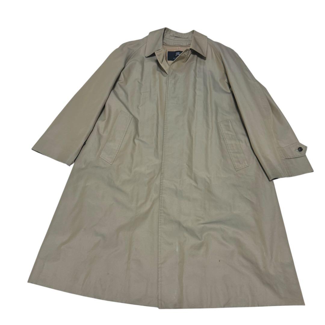 バーバリーロンドン　ステンカラーコート　カシミヤ　メガチェック　ライナー　玉蟲L