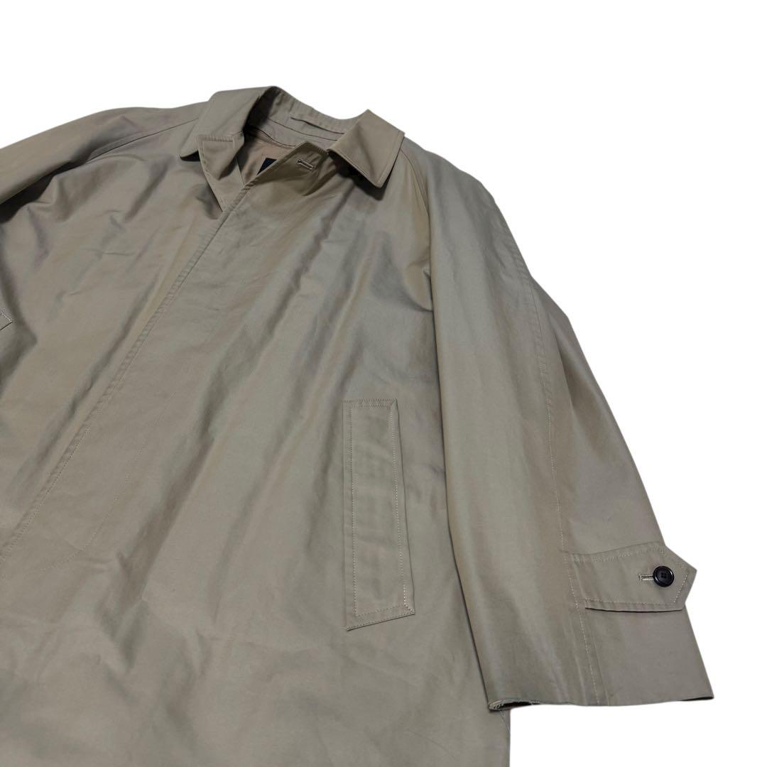 バーバリーロンドン　ステンカラーコート　カシミヤ　メガチェック　ライナー　玉蟲L