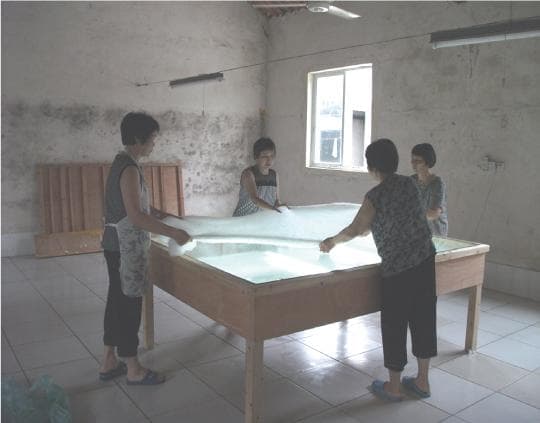 増量手づくり真綿ふとん シングル　3137 ブルー