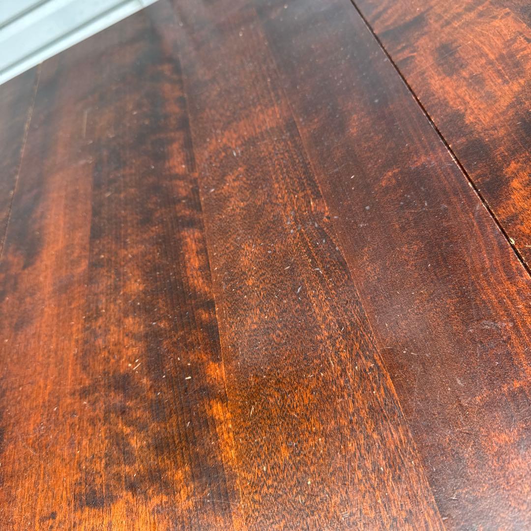 北海道民芸家具 ダイニングテーブル　バタフライ　折りたたみテーブル　北民