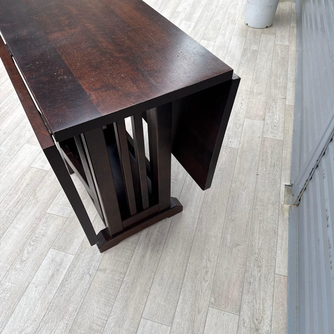 北海道民芸家具 ダイニングテーブル　バタフライ　折りたたみテーブル　北民