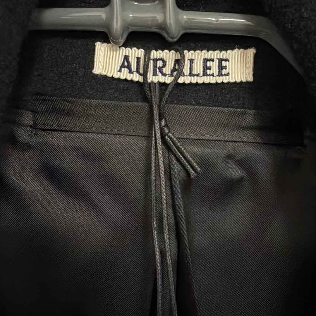 オーラリー　WOOL MOSSER SOUTIEN COLLAR COAT