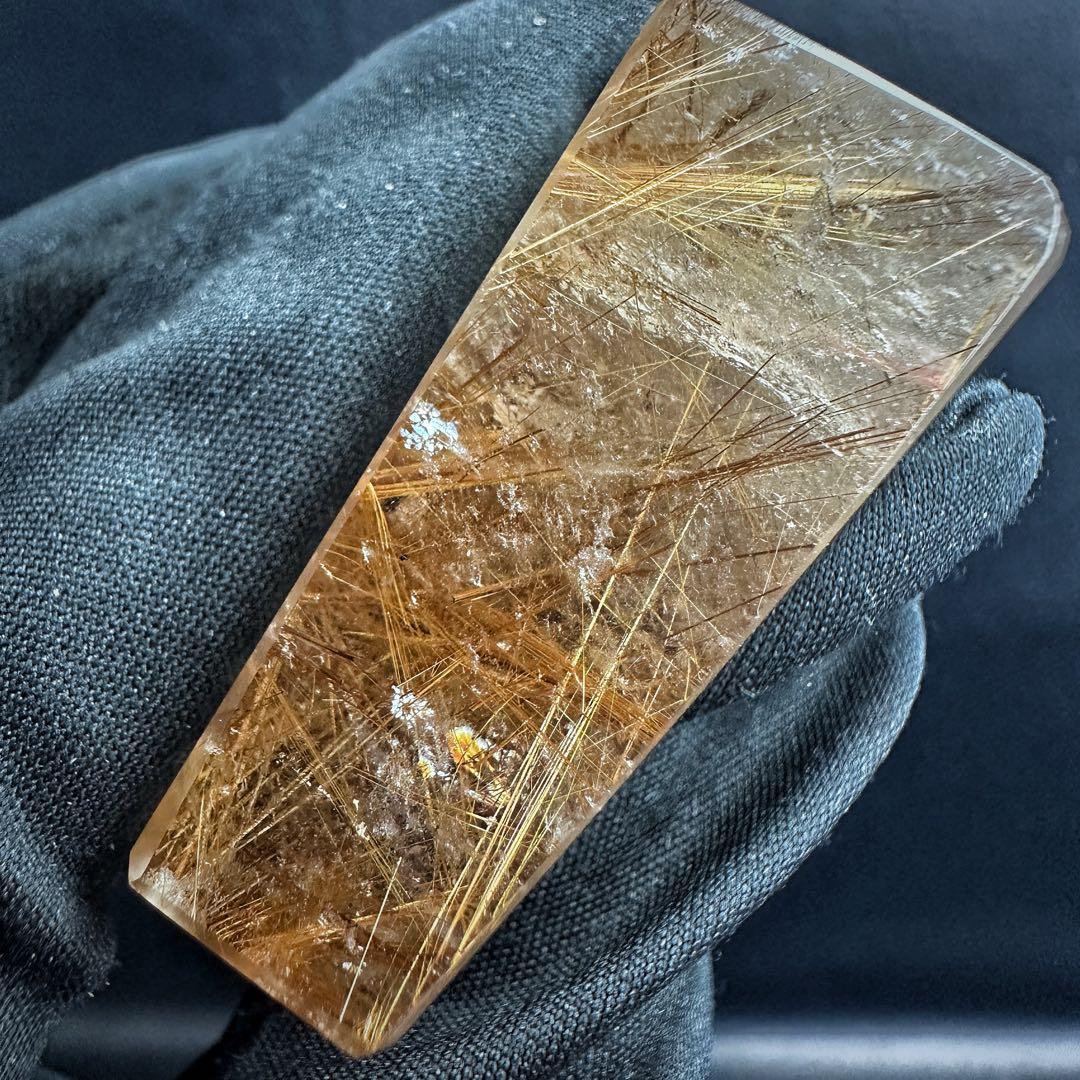 【財運・金運・事業運up❗️】タイチンルチル☆フリーフォーム水晶 原石A1250