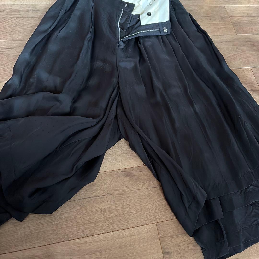 黒 ドット柄 パンツスカート　コムデギャルソン