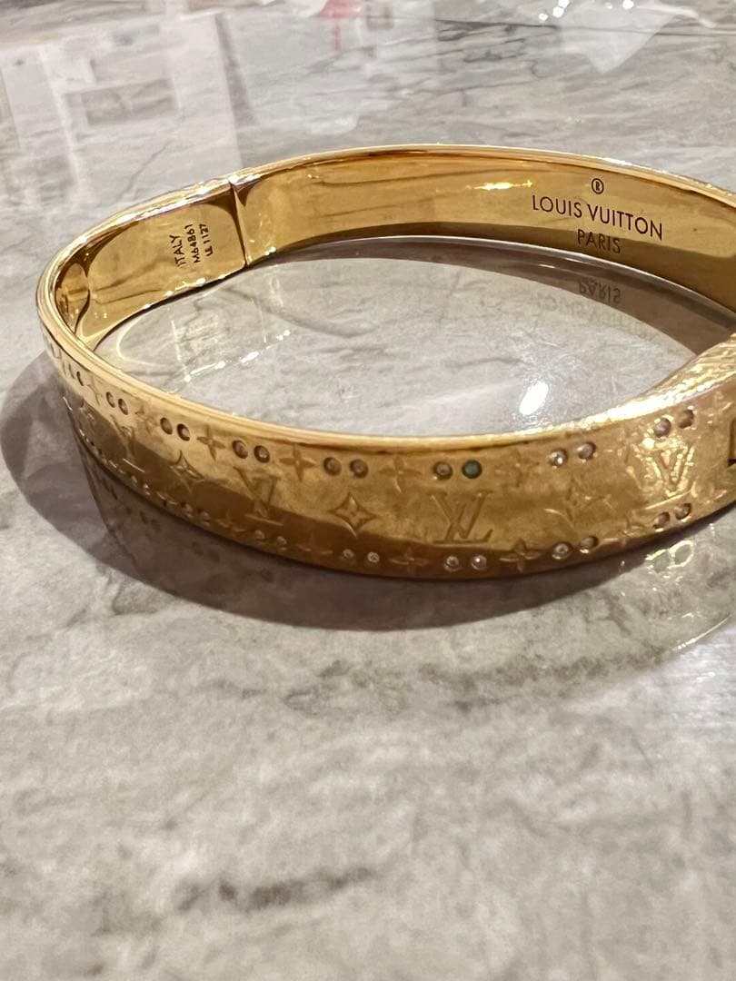 【正規品/LOUIS VUITTON】モノグラムブレスレット ゴールド 箱付き