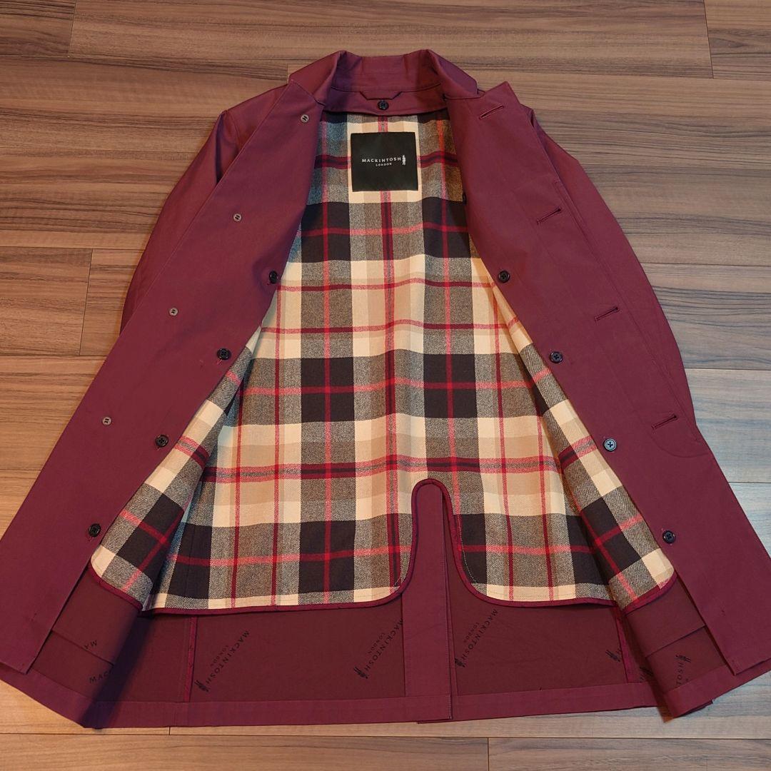Ｖ*z様 マッキントッシュロンドン ダンケルド ステンカラーコート ボルドー 3