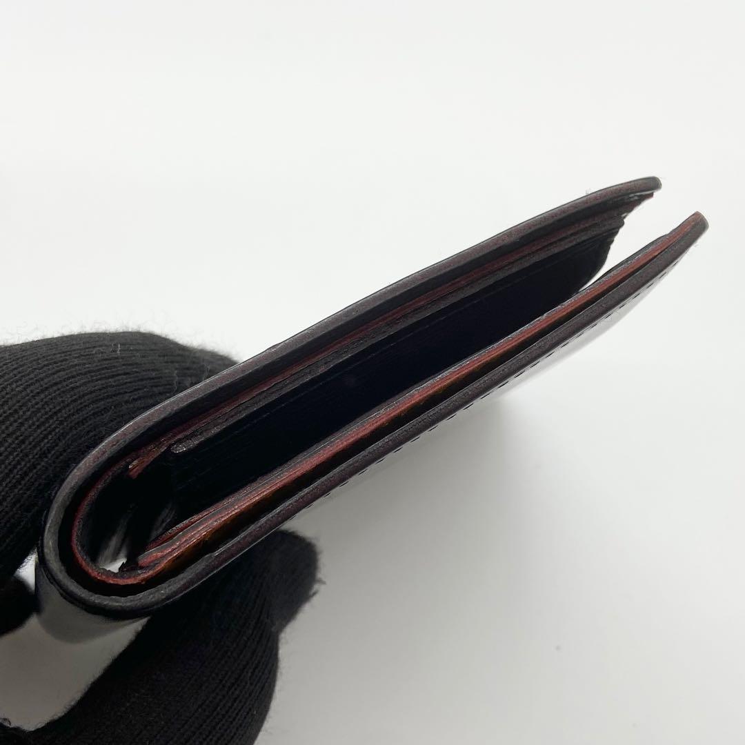 極美品 最高級　GANZO ガンゾ　折り財布　ブライドルレザー　ブラック